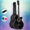 ALPHA 38 Inch Wooden Acoustic Guitar Black Deals499
