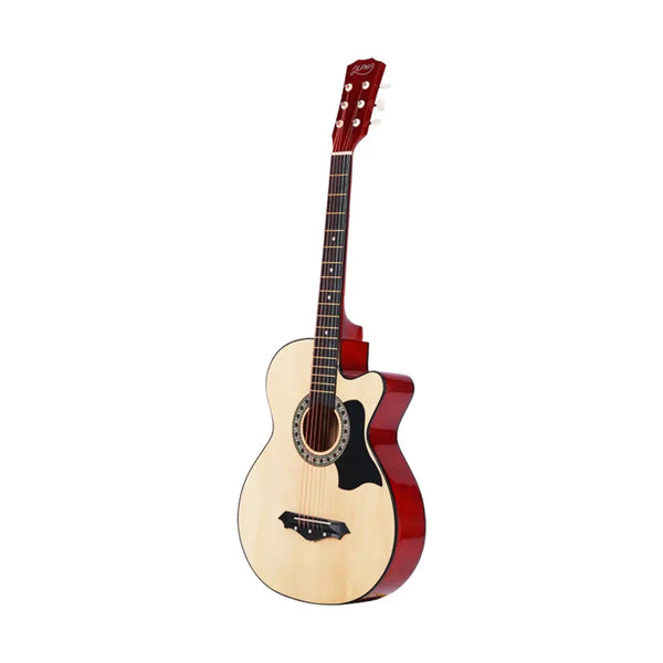 ALPHA 38 Inch Wooden Acoustic Guitar Natural Wood Deals499