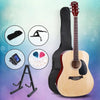 ALPHA 41 Inch Wooden Acoustic Guitar with Accessories set Natural Wood Deals499