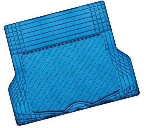 ALUMINIUM LOOK 1-Piece Boot Mat - BLUE [Rubber/Aluminium Look] Deals499