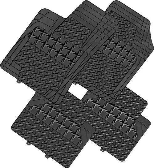 AMOS 4-Piece Car Mat - BLACK [Rubber] Deals499