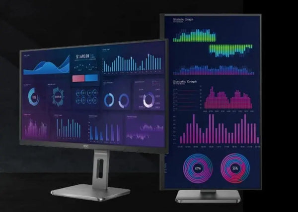 AOC 28' UHD 4K 3840 x 2160,  IPS SRGB 119%, Height Adjust, Pivot. Frameless, HDR Mode, HDMI x 2, DP x 1,USB 3.2 Gen 1 Hub,  Business Monitor AOC