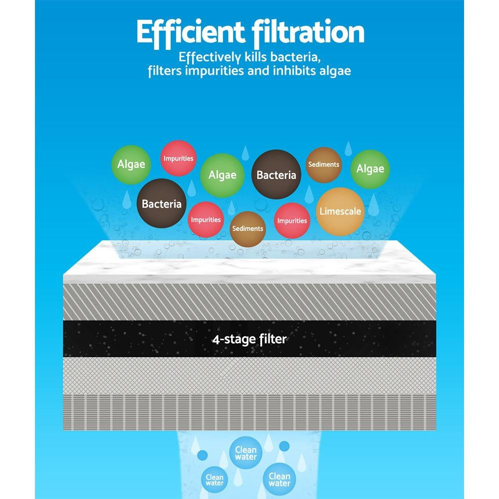 Aquarium External Canister Filter Aqua Fish Tank UV Light with Media Kit 2400L/H Deals499