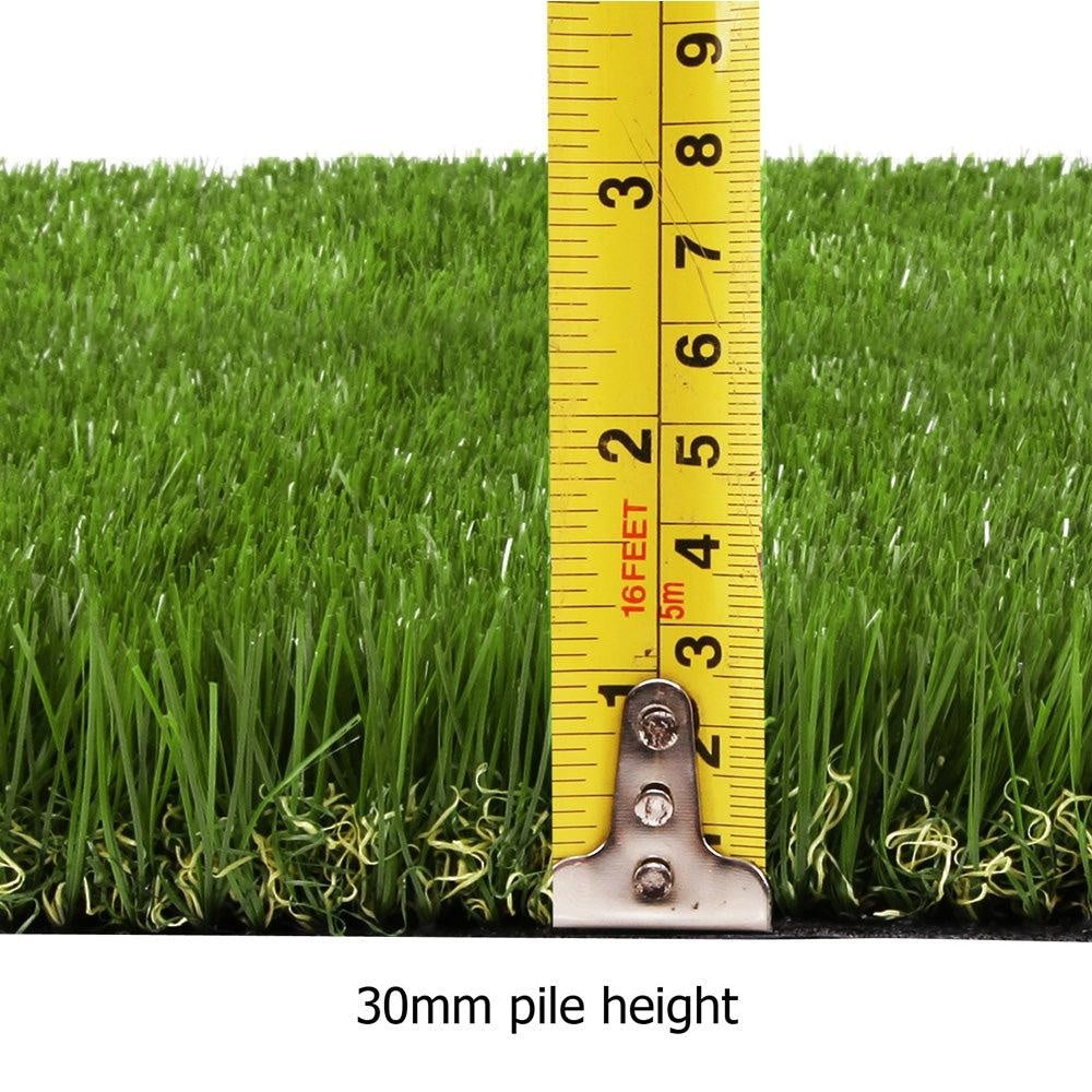 Primeturf Synthetic Artificial Grass Fake Lawn 1mx10m Turf Plastic Plant 30mm Deals499
