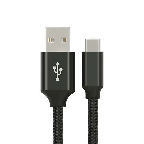 ASTROTEK 1m USB-C 3.1 Type-C Data Sync Charger Cable Black Strong Braided Heavy Duty Fast Charging for Samsung Galaxy Note 8 S8 Plus LG Google Macbook ASTROTEK