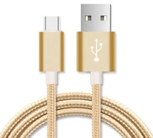 ASTROTEK 2m Micro USB Data Sync Charger Cable Cord Gold Color for Samsung HTC Motorola Nokia Kndle Android Phone Tablet & Devices ASTROTEK
