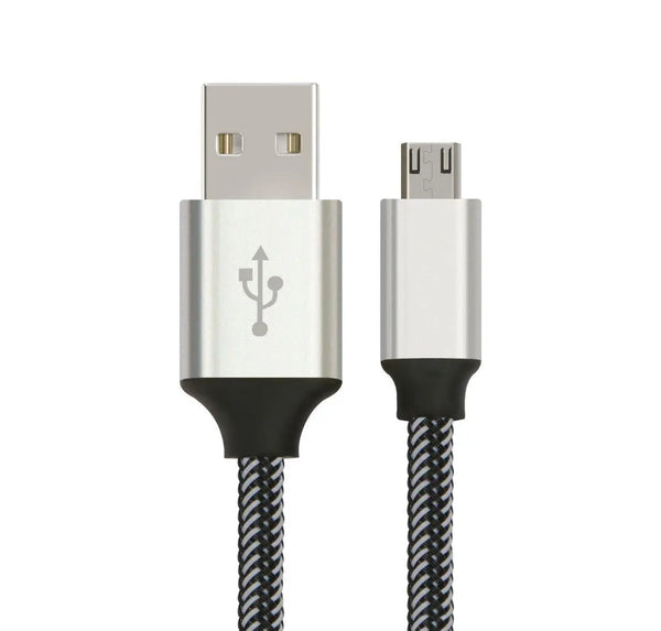 ASTROTEK 3m Micro USB Data Sync Charger Cable Cord Silver White Color for Samsung HTC Motorola Nokia Kndle Android Phone Tablet & Devices ASTROTEK