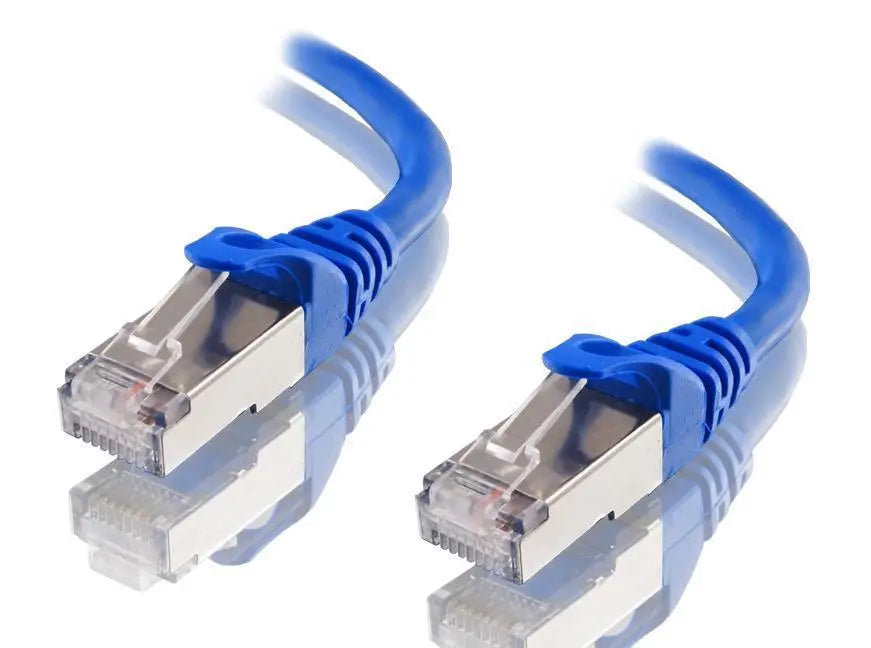 ASTROTEK CAT6A Shielded Ethernet Cable 50cm/0.5m Blue Color 10GbE RJ45 Network LAN Patch Lead S/FTP LSZH Cord 26AWG ASTROTEK