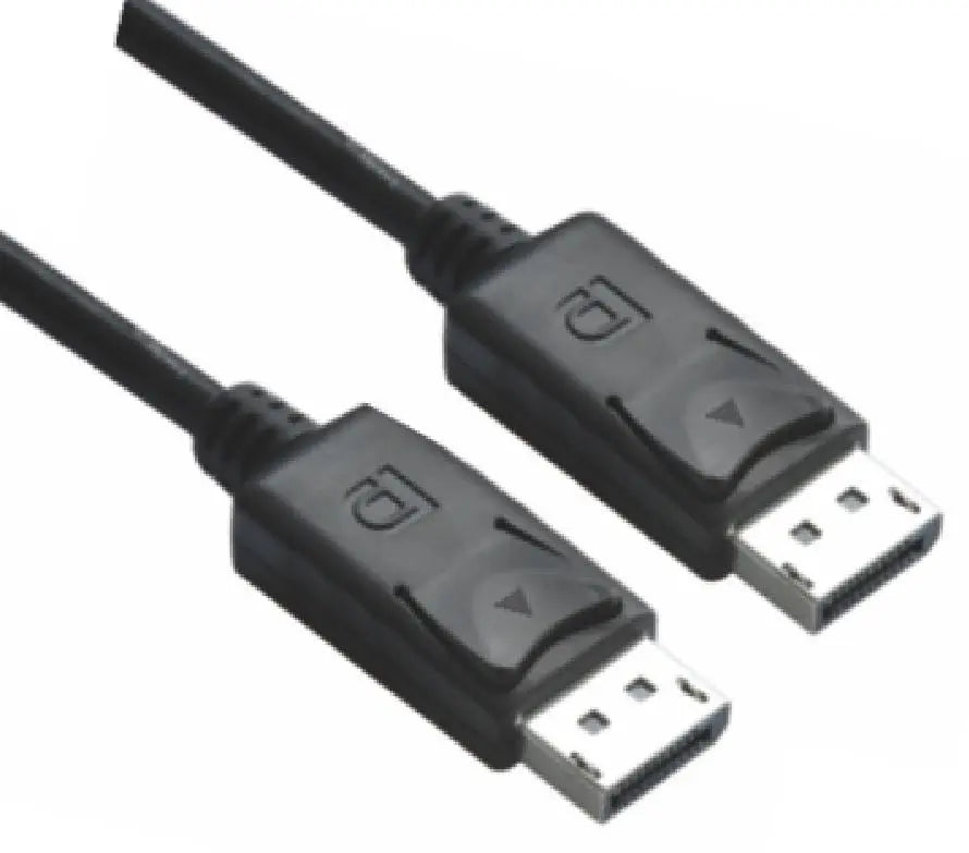 ASTROTEK DisplayPort DP Cable 1m - 20 pins Male to Male 1.2V 30AWG Nickle Plated Assembly type Black PVC Jacket RoHS ~CBAT-DP-MM-2M ASTROTEK