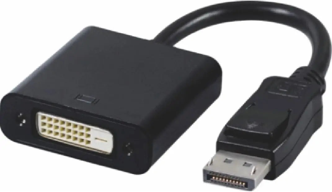 ASTROTEK DisplayPort DP to DVI Adapter Converter Male to Female Active Connector Cable 15cm - 20 pins to 24+1 pins EYEfinity 6xDisplays ~CBA-GC-ACTDP ASTROTEK