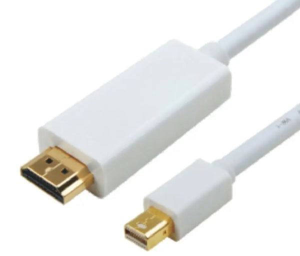 ASTROTEK Mini DisplayPort DP to HDMI Cable 2m - 20 pins Male to 19 pins Male Gold plated RoHS ASTROTEK