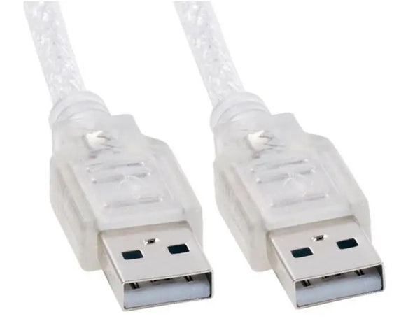ASTROTEK USB 2.0 Cable 1m - AM-AM Type A Male to Type A Male Transparent Colour RoHS ~CB8W-UC-2001AA ASTROTEK