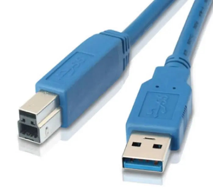 ASTROTEK USB 3.0 Printer Cable 1m - AM-BM Type A to B Male to Male Blue Colour for External HDD Printer Scanner Docking Station ~CBAT-USB3-AB-2M ASTROTEK