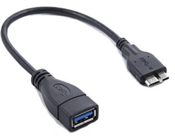 ASTROTEK USB 3.0 to Micro OTG Cable 25cm - Type A Female to 5 pins for Samsung Note White Colour ASTROTEK