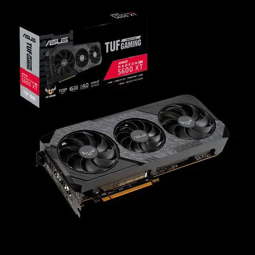 ASUS AMD Radeon TUF 3-RX5600XT-T6G-EVO-GAMING GDDR6 PCIe TOP EDITION 3xDP 1xHDMI 2.7 Slot 1770 Boost 3 Fans ASUS