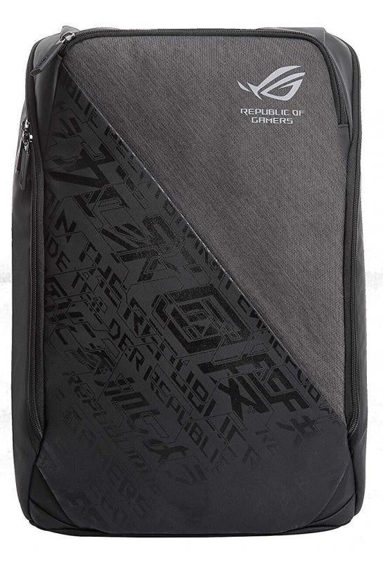 ASUS BP1502G ROG BACKPACK Black with Stylised Grey Design, Mesh Backrest, 300x460x145 With Notebook Compartment, Polyester, Water Repellent ASUS