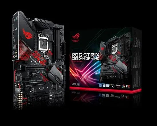 ASUS ROG STRIX Z390-H GAMING Intel Z390 LGA 1151 ATX Gaming MB, DDR4 4266, Dual M2 For 8th/9th Gen Pentium/Celeron CPUs ASUS