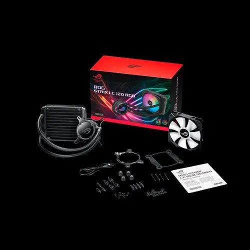 ASUS ROG Strix LC 120 RGB All-in-one Liquid CPU Cooler,Aura Sync, Single ROG 120mm Addressable RGB Radiator Fan ASUS