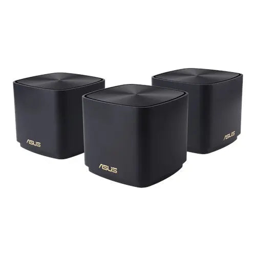 ASUS ZenWiFi AX Mini XD4 AX1800 Wifi 6 Dual-Band Whole-Home Mesh Routers For Large Homes, 2xAntenna, Up To 306sqm, Black (2 Pack) ASUS
