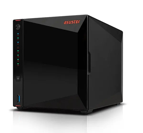 ASUSTOR AS5304T 4 Bay Nimbustor 4 NAS Intel Celeron J4105 Quad Core 2.0 Ghz 2GB DDR4 HDMI2.0a 2x2.5GbE 3xUSB3.2 WoW 4K transcoding ASUSTOR