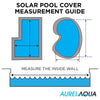 AURELAQUA Solar Swimming Pool Cover 400 Micron Heater Bubble Blanket 9.5x5m from Deals499 at Deals499