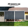 Set of 2 Instahut Outdoor Blinds Roll Down Awning Straight Drop Patio 2.7X2.5M Deals499
