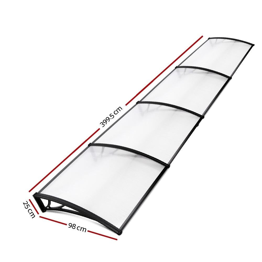 Instahut Window Door Awning Door Canopy Patio UV Sun Shield 1mx4m DIY Deals499
