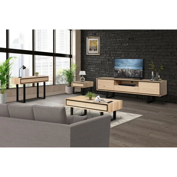 Aconite ETU Entertainment TV Unit 210cm Solid Messmate Timber Wood - Natural Deals499