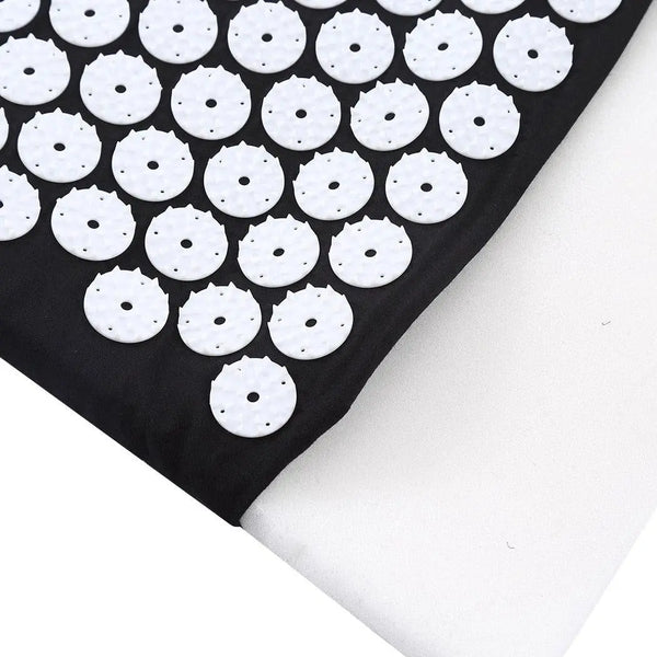 Acupressure Mat Yoga Massage Shakti Sit Lying Pain Stress Relax Black 130 x 50cm Deals499