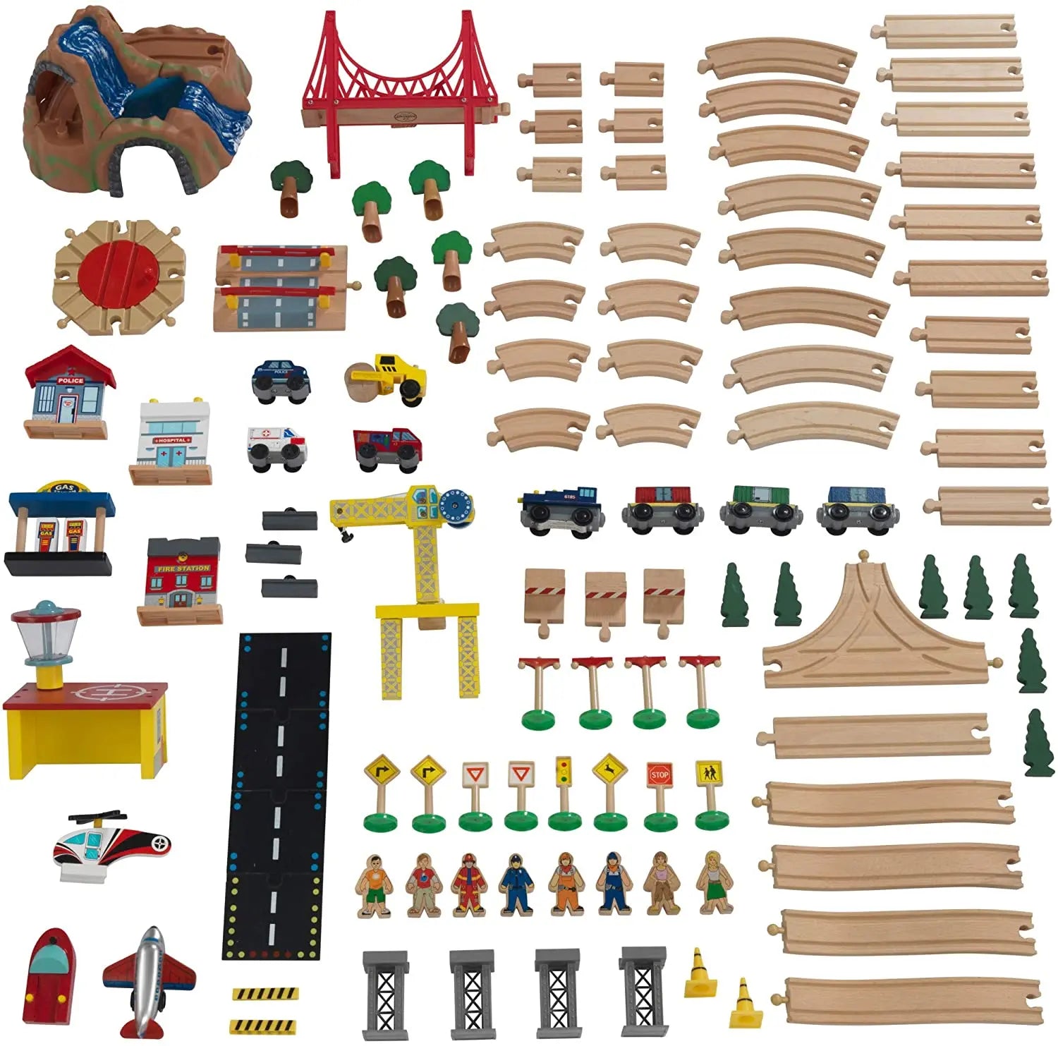 Adventure Town Railway Train Set & Table with EZ Kraft Assembly for kids Deals499