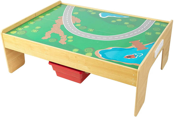 Adventure Town Railway Train Set & Table with EZ Kraft Assembly for kids Deals499