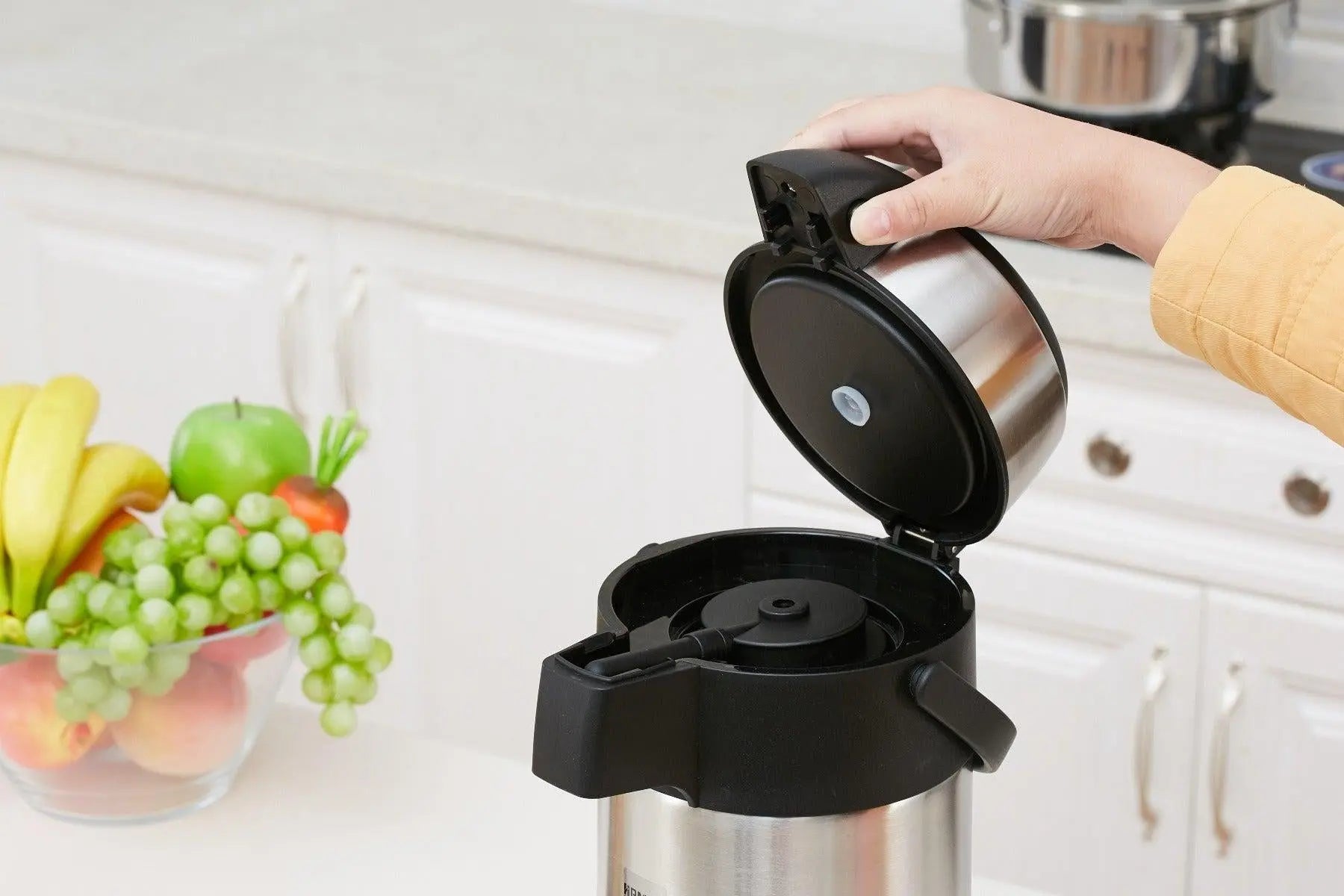 Air Pot for Tea Coffee 5L Pump Action Insulated Airpot Flask Drink Dispenser Deals499