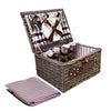 Alfresco 4 Person Picnic Basket Baskets Deluxe Outdoor Corporate Gift Blanket Deals499