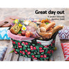 Alfresco Picnic Bag Basket Folding Large Hamper Camping Hiking Insulated Deals499