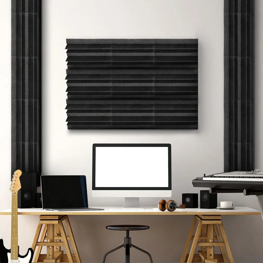 Alpha 40pcs Studio Acoustic Foam Corner Bass Trap Sound Absorption Treatment Deals499