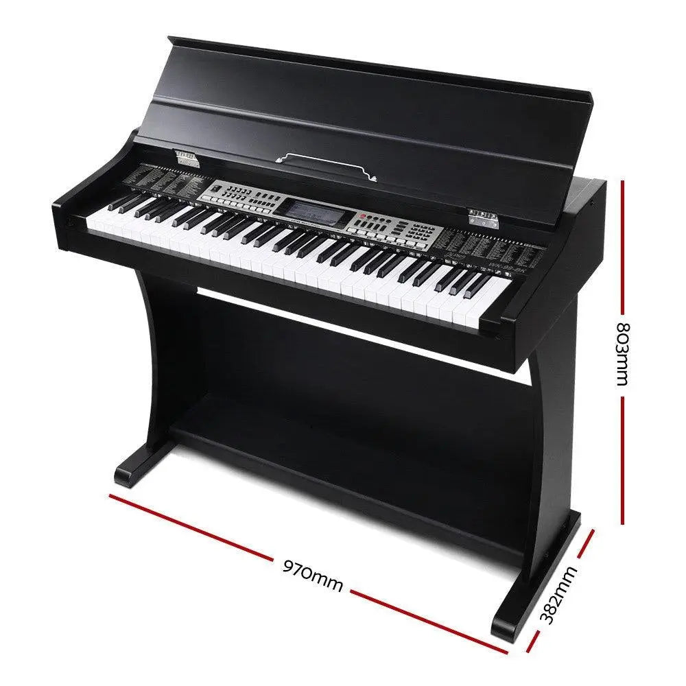 Alpha 61 Key Electronic Piano Keyboard Electric Digital Classical Music Stand Deals499