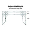 Aluminium Folding Table 120cm Portable Indoor Outdoor Picnic Party Camping Tables Deals499