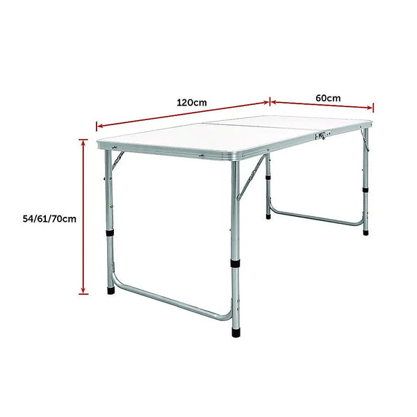 Aluminium Folding Table 120cm Portable Indoor Outdoor Picnic Party Camping Tables Deals499