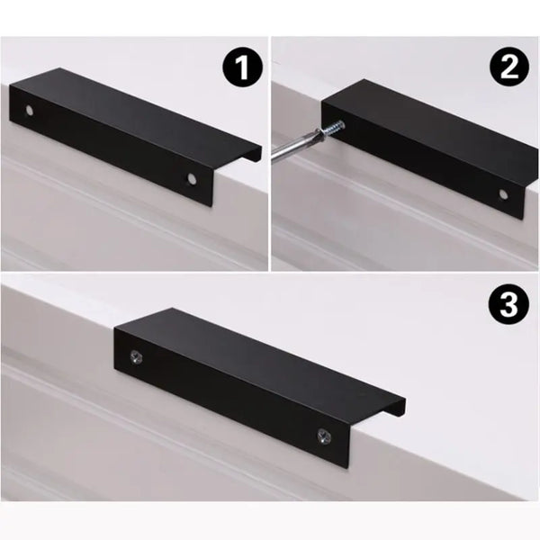 Aluminum Kitchen Cabinet Bar Handles  Drawer Handle Pull black hole to hole 320mm Deals499