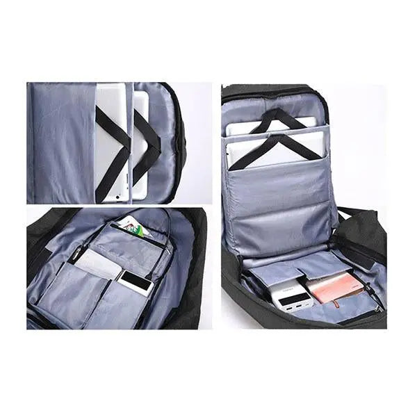 Anti Theft Backpack Waterproof Laptop Bags Usb Charging Amethyst Hera