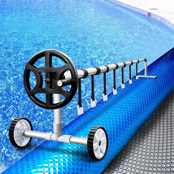 Aquabuddy 6.5x3m Pool Cover Rolloer Swimming Solar Blanket Covers Bubble Heater Deals499