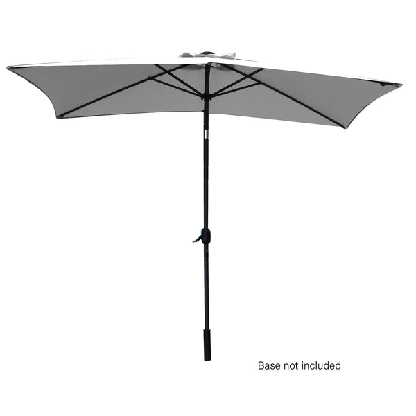 Arcadia Furniture Umbrella 3 Metre with Solar LED Lights Garden Yard Grey Deals499