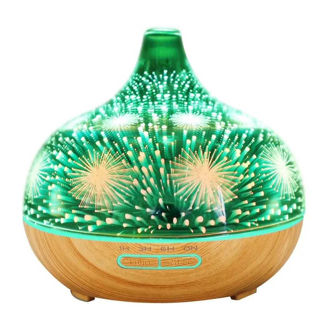 Aroma Diffuser Aromatherapy Ultrasonic 3D Air Humidifier Purifier Fireworks Deals499
