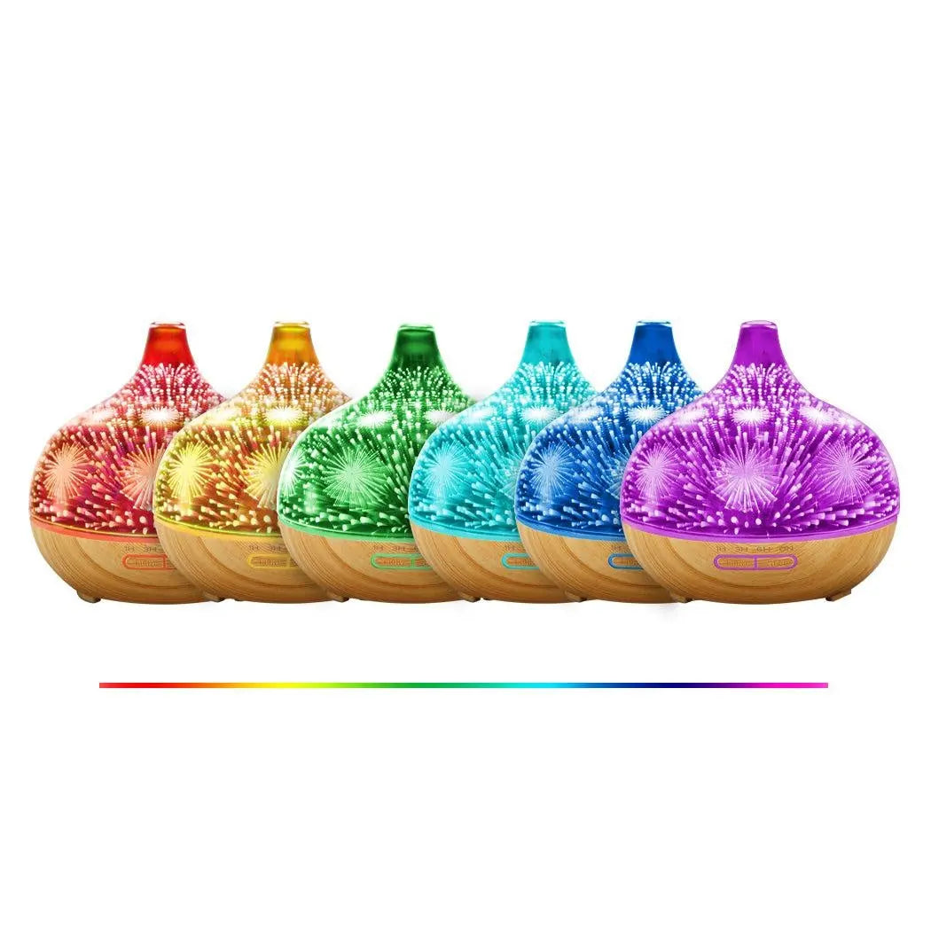Aroma Diffuser Aromatherapy Ultrasonic 3D Air Humidifier Purifier Fireworks Deals499