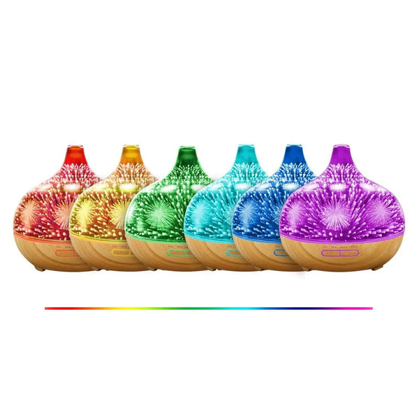 Aroma Diffuser Aromatherapy Ultrasonic 3D Air Humidifier Purifier Fireworks Deals499