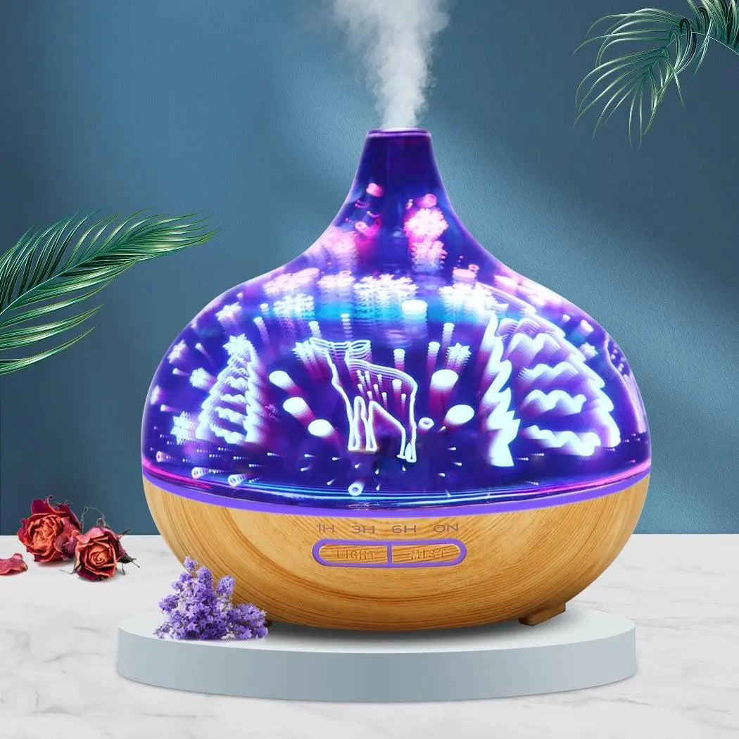 Aroma Diffuser Aromatherapy Ultrasonic Humidifier Essential Oil Purifier Deer Deals499