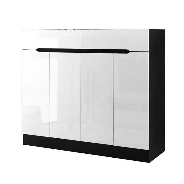 Artiss 120cm Shoe Cabinet Shoes Storage Rack High Gloss Cupboard Shelf Drawers Deals499