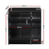 Artiss 2 Doors Shoe Cabinet Storage Cupboard - Black Deals499