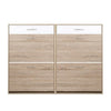 Artiss 2 Tier Shoe Cabinet - Wood Deals499