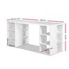 Artiss 3 Level Desk with Storage & Bookshelf - White Deals499